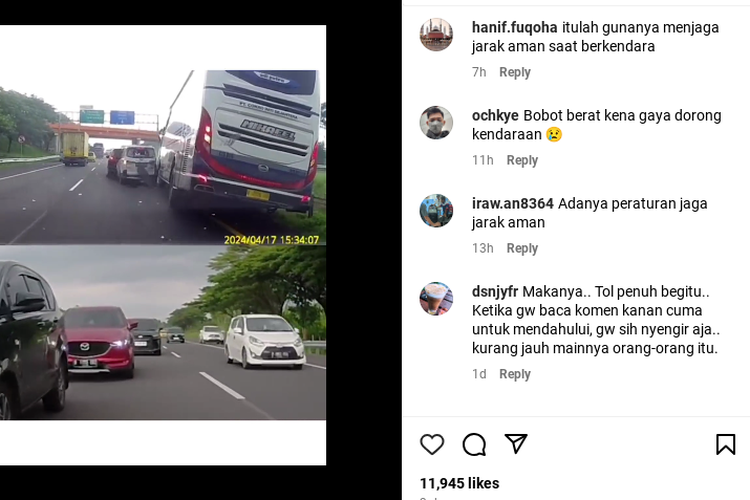kecelakaan di tol cipali km 139 diperdebatkan netizen, knkt buka suara