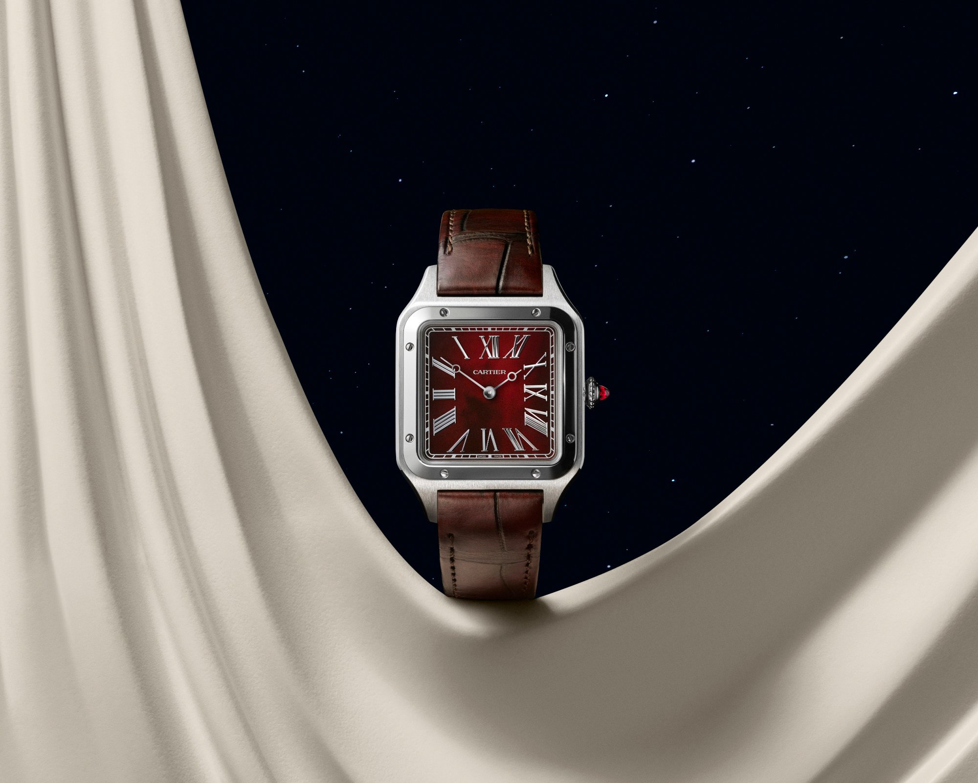watches and wonders edit: cartier updates its legendary santos and tortue, roars with an animal-themed addition, and essays an optical illusion with the reflection de cartier