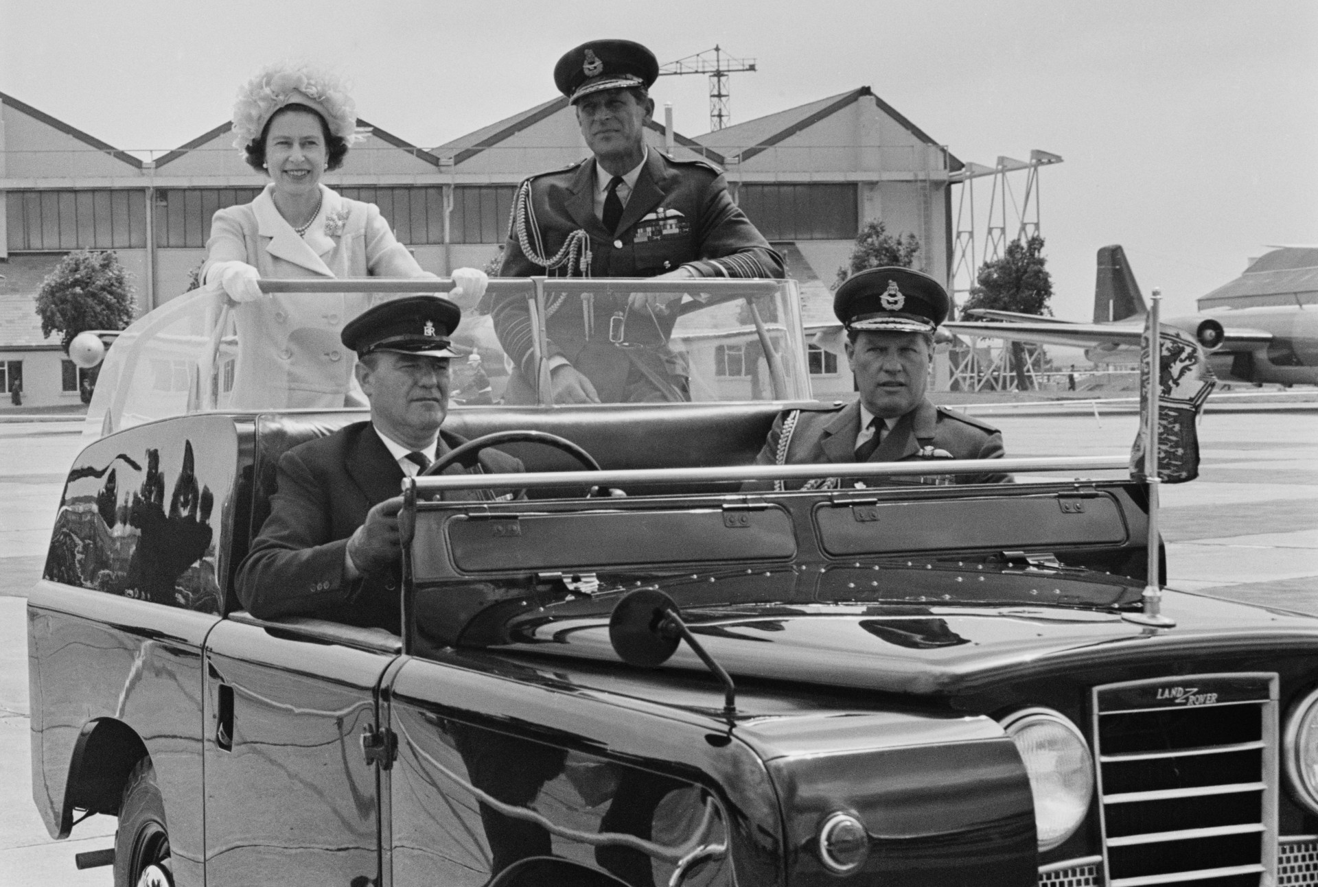 Queen Elizabeth II and Prince Philip arrive at Abingdon to celebrate 50 years of the Royal Air Force.<p><a href="https://www.msn.com/en-nz/community/channel/vid-7xx8mnucu55yw63we9va2gwr7uihbxwc68fxqp25x6tg4ftibpra?cvid=94631541bc0f4f89bfd59158d696ad7e">Follow us and access great exclusive content every day</a></p>