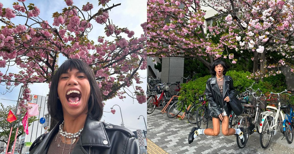 mimiyuuuh enjoys cherry blossoms in japan for the first time: 'grateful for everything'