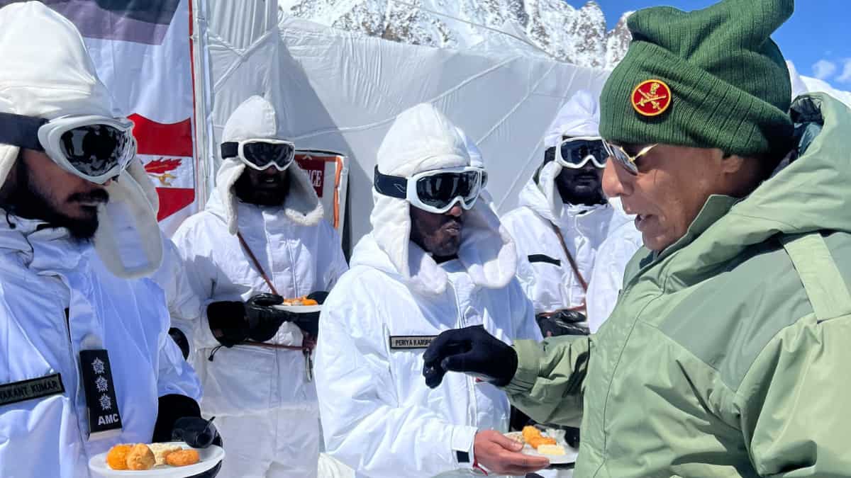 siachen is india's capital of valour and bravery: defence minister rajnath singh