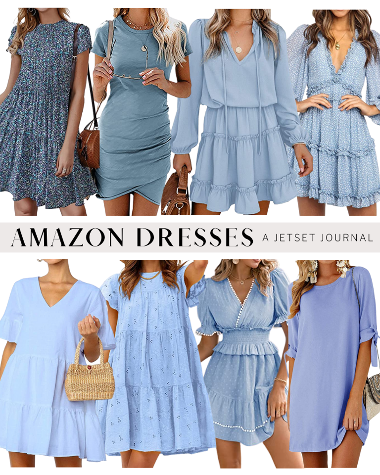 Beautiful Blue-Hued Dresses That Are Perfect for Spring