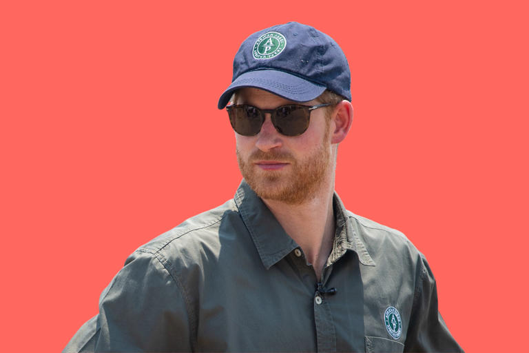 Prince Harry is seen wearing his African Parks baseball cap and fatigues in a composite image taken from a visit to Liwonde National Park, in Malawi, on September 30, 2019. African Parks rangers have been accused of torture.