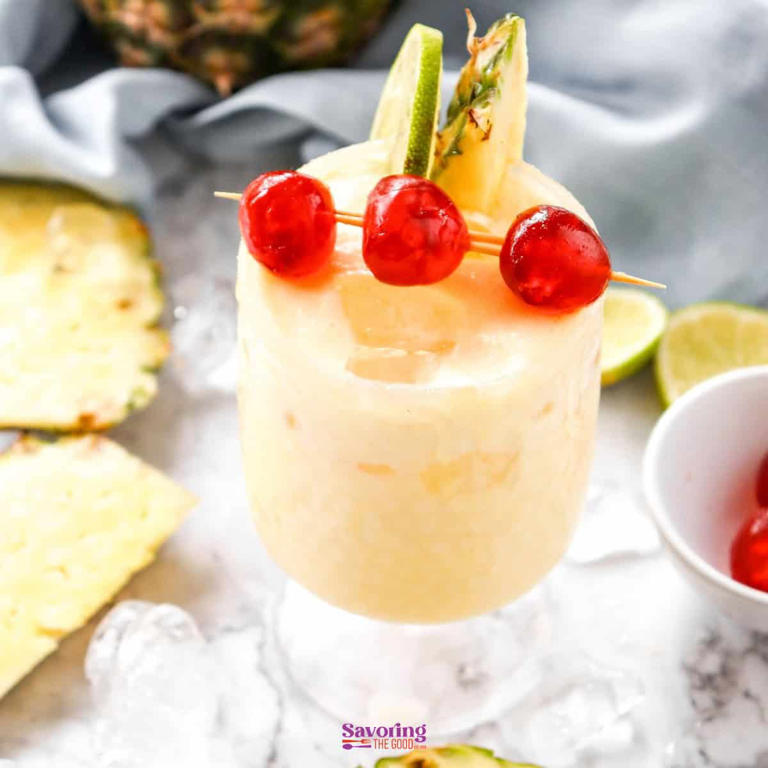 Pina Colada Mocktail 🍹 NonAlcoholic Virgin Piña Colada Recipe