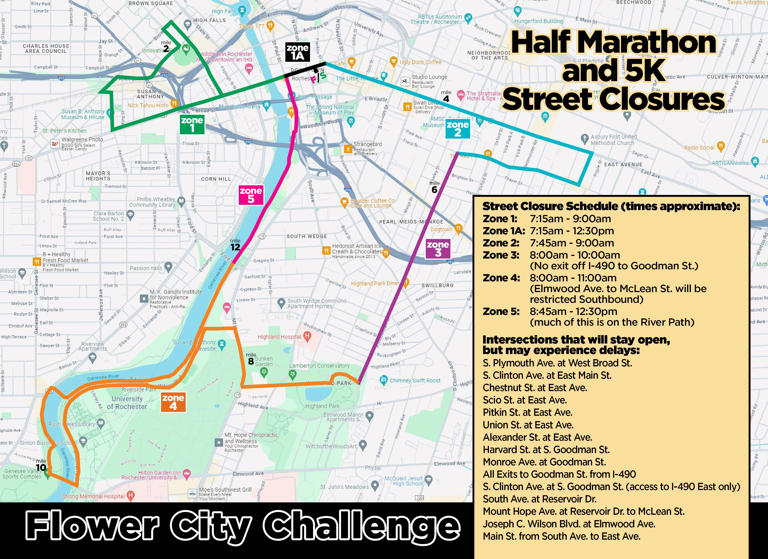 Not Running The Flower City Challenge? You Still Need To Know The Route 