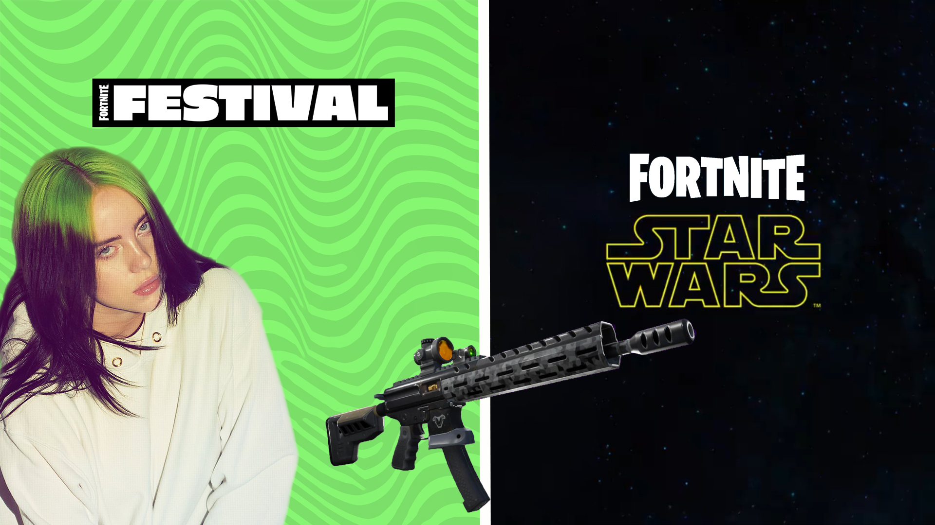 fortnite patch v.29.30: downtime, star wars, billie eilish, festival season 3, new weapons, collabs & more