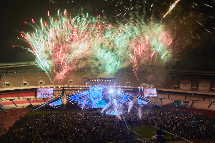 The opening festival of Seoul Festa 2023 takes place at Jamsil Olympic Stadium in southeastern Seoul, April 30, 2023. Courtesy of Seoul Metropolitan Government