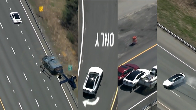 High-speed chase on Mass. interstates results in crash, arrests