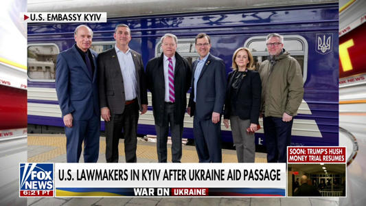 Lawmakers arrive in Kyiv after Congress passes Ukraine aid package<br><br>