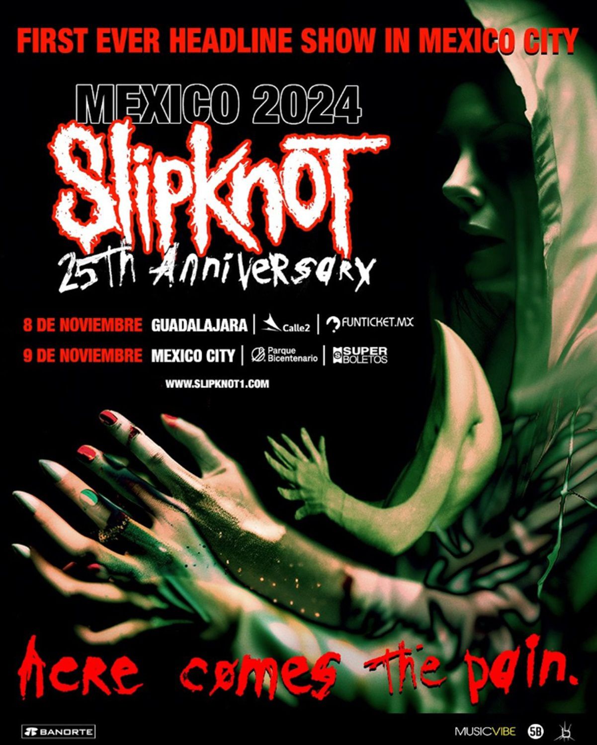 slipknot anuncia su primer concierto en la cdmx