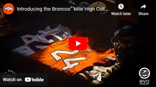 Broncos Unveil New Uniforms In "Mile High Collection" Hype Video