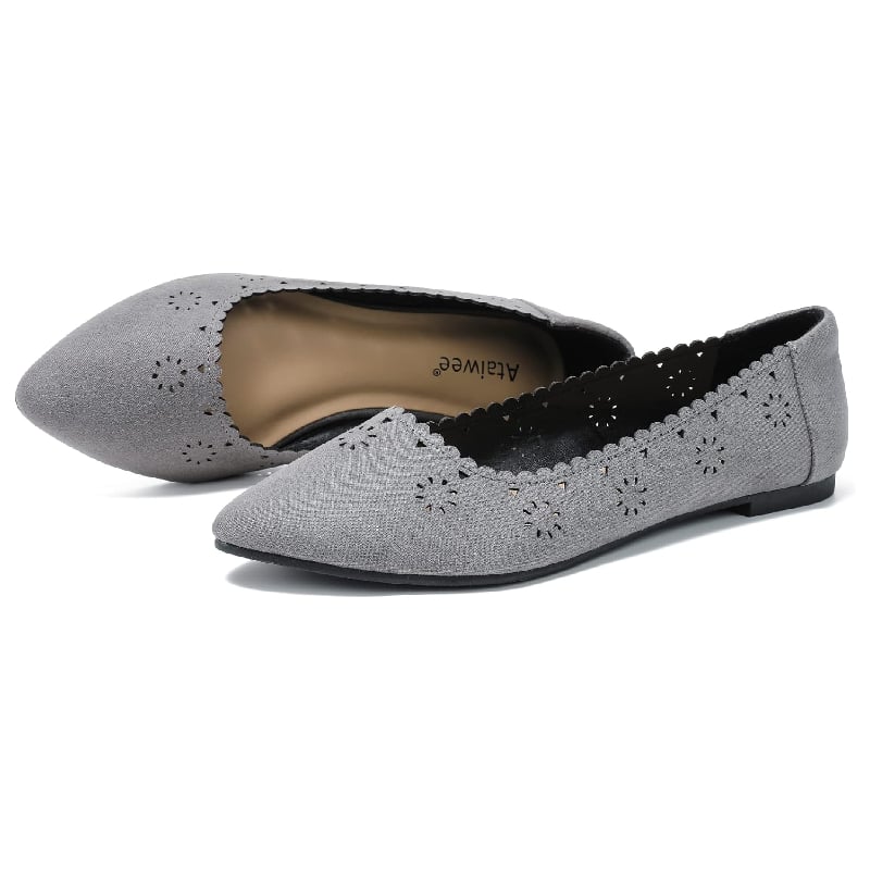 <p><a href="https://www.amazon.com/Ataiwee-Womens-Wide-Flat-Shoes/dp/B0BF96WQ3R/">BUY NOW</a></p><p>$30</p><p><a href="https://www.amazon.com/Ataiwee-Womens-Wide-Flat-Shoes/dp/B0BF96WQ3R/" class="ga-track"><strong>Ataiwee Women's Wide Flat Shoes</strong></a> ($30) </p><p>These flats resemble those on the aforementioned slide, but with their own unique twist. While they both feature intricate detailing, this specific pair stands out for its rave reviews among those with wider feet. "There isn't a pair of flats or dress shoes that have ever fit me well- UNTIL NOW!" an excited customer wrote in the reviews. "I cannot recommend these enough. I wore them all day without any pain/discomfort or blisters."</p>