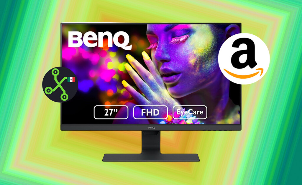 amazon, este monitor benq es perfecto para tu set de pc: diseño de marcos ultra delgados y precio de menos de 2,800 pesos en amazon méxico