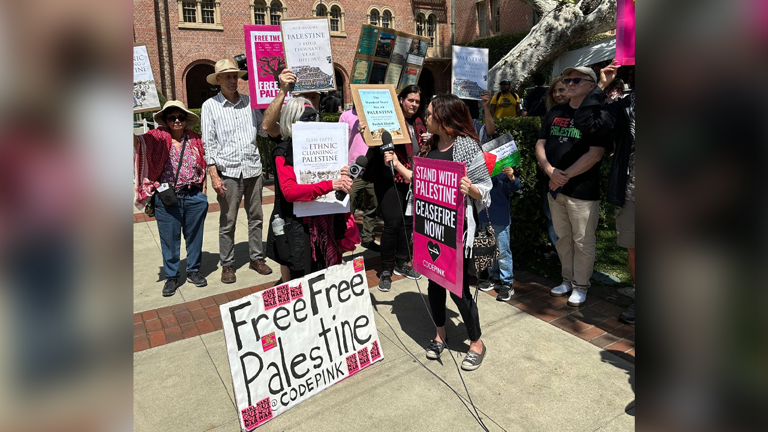 USC protests break out after anti-Israel valedictorian's commencement