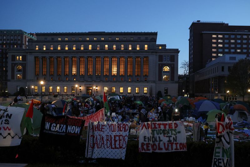 pro-palestinian protesters arrested at yale, nyu; columbia cancels in-person classes