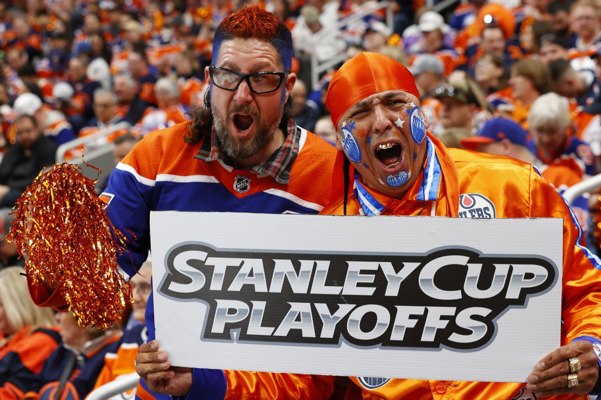 panthers' fans no match for oilers' fans