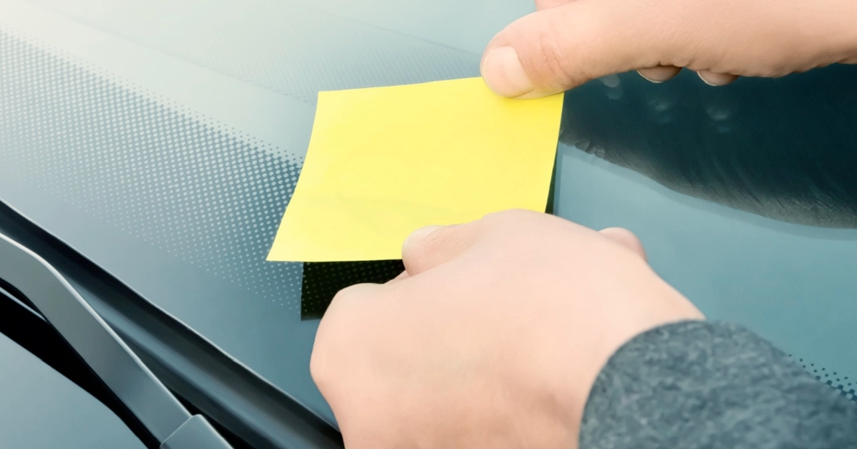 svenska bilister varnas: har du fått en gul lapp på din bil?