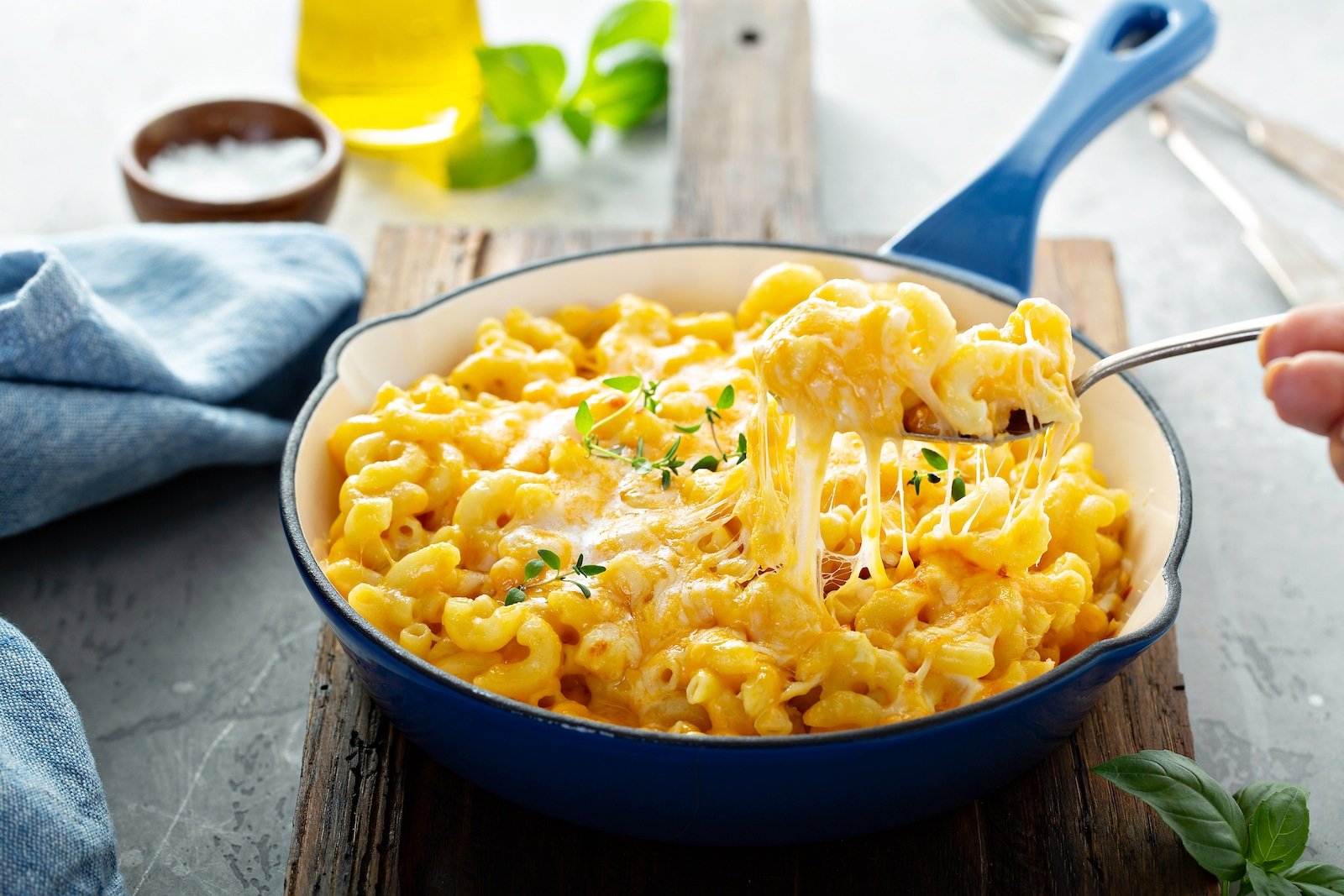 Image Credit: Shutterstock /Elena Veselova <p><span>The bright orange color of many boxed mac and cheese products comes from artificial dyes, which some studies suggest may affect children’s behavior.</span></p>