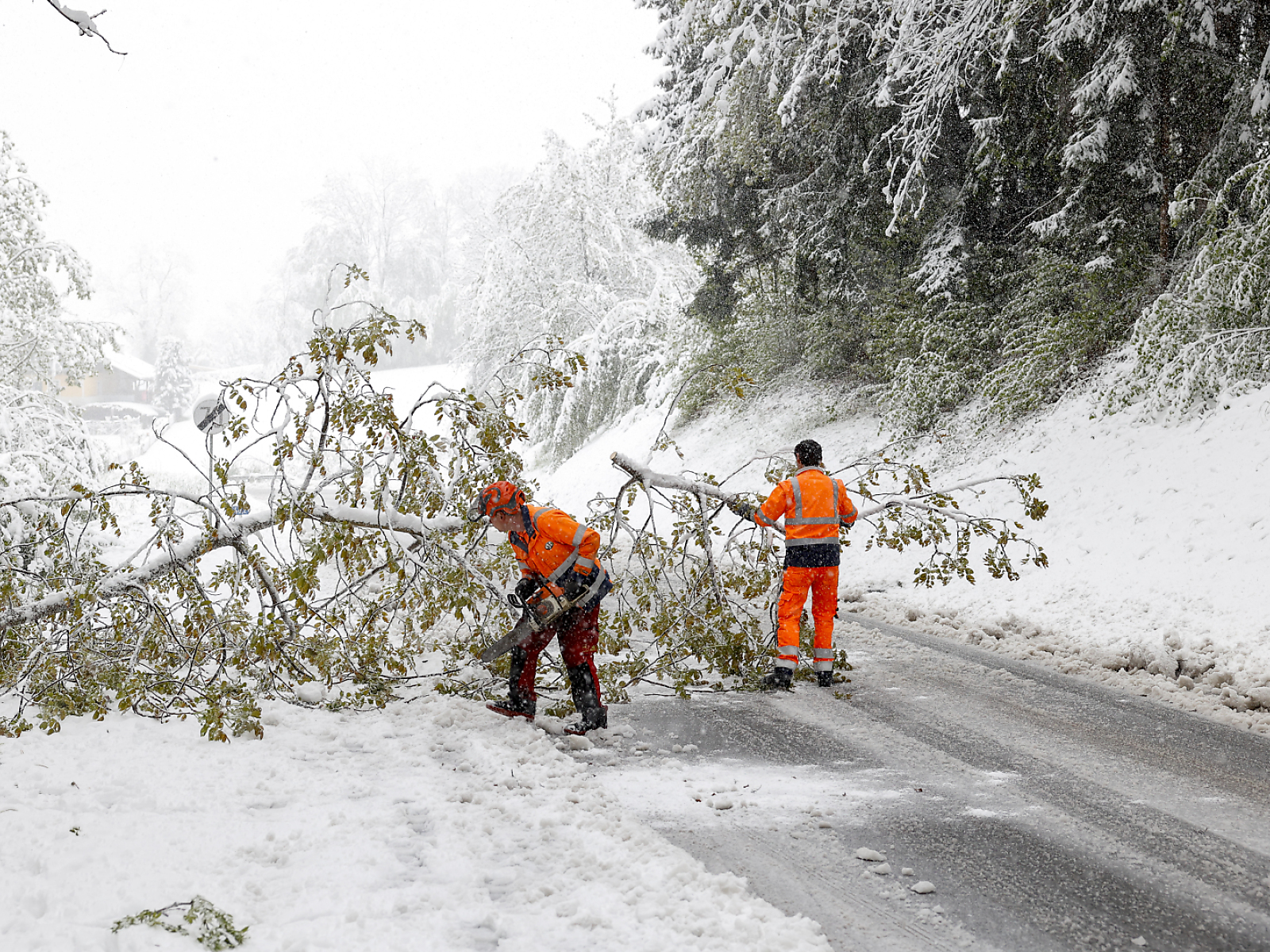 schneebedingt waren 3.500 steirische haushalte ohne strom
