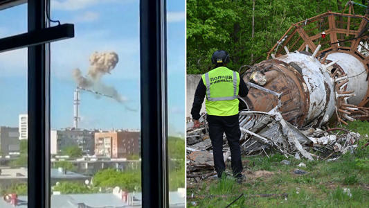 Watch: Kharkiv TV Tower Collapses After Strike<br><br>