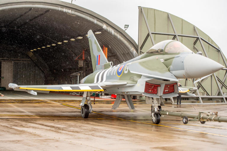 VIDEO: New Typhoon jet with D-Day tribute paint scheme unveiled