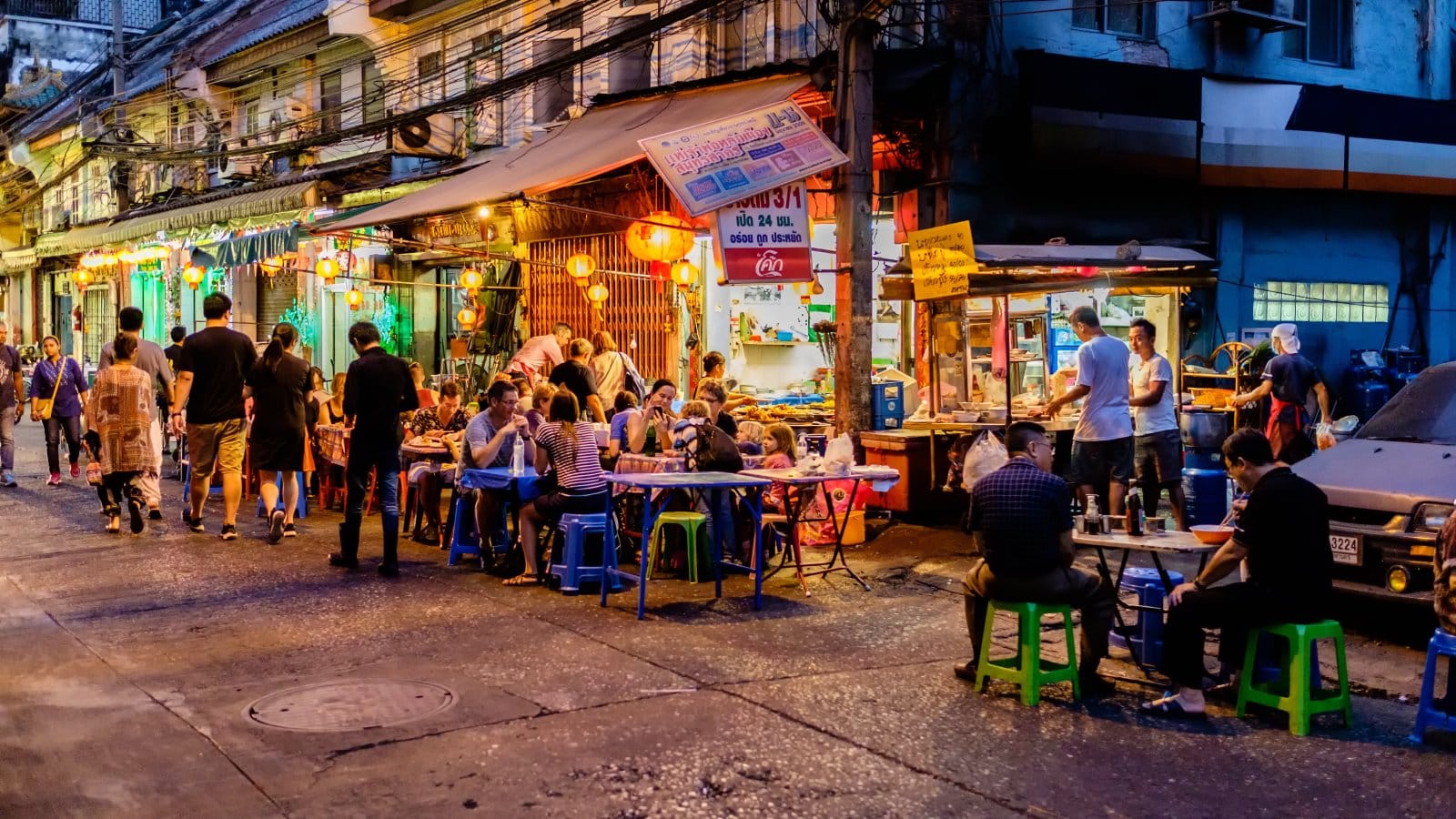 <p class="wp-caption-text">Image Credit: Shutterstock / MC_Noppadol</p>  <p><span>Bangkok’s street food scene is bursting with flavors and aromas, offering an authentic taste of Thai cuisine. The city’s street food markets are a culinary adventure, from sizzling pad Thai to aromatic bowls of boat noodles. One of the best places to indulge in these delights is at a local market, where you can sample many different dishes. The experience is not just about the food but also about the hustle and bustle atmosphere, where chefs masterfully prepare meals over open flames, and locals haggle over prices.</span></p>