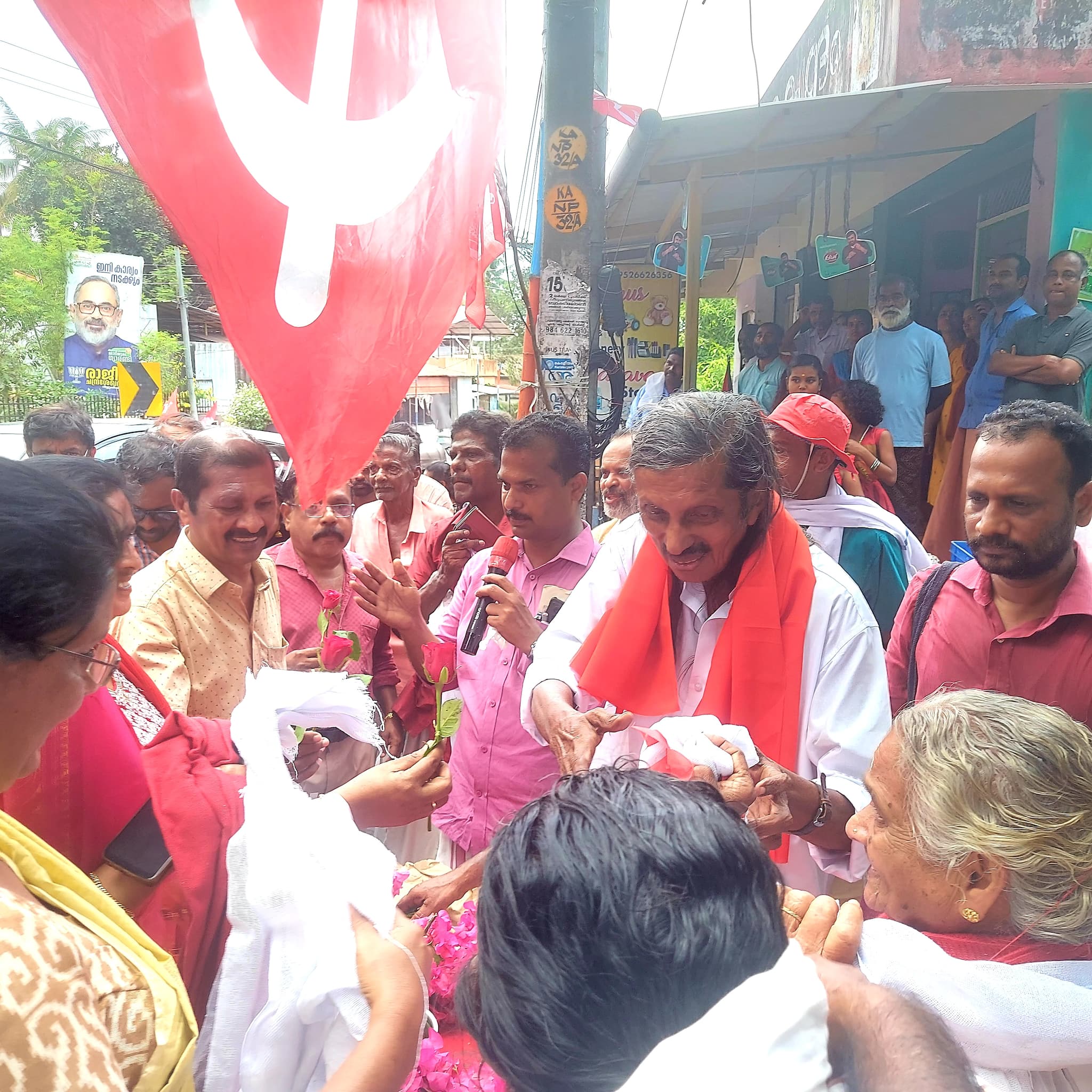 pannian ravindran: thiruvananthapuram's left candidate who's lived in party office for 40 years
