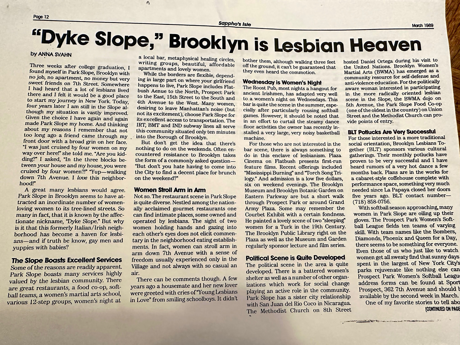 a lesbian archive inside a brooklyn brownstone has documented decades of sapphic history