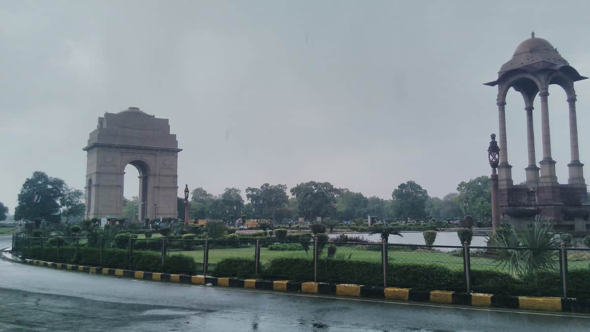 delhi rain: sudden storm, showers in national capital region bring relief from scorching heat