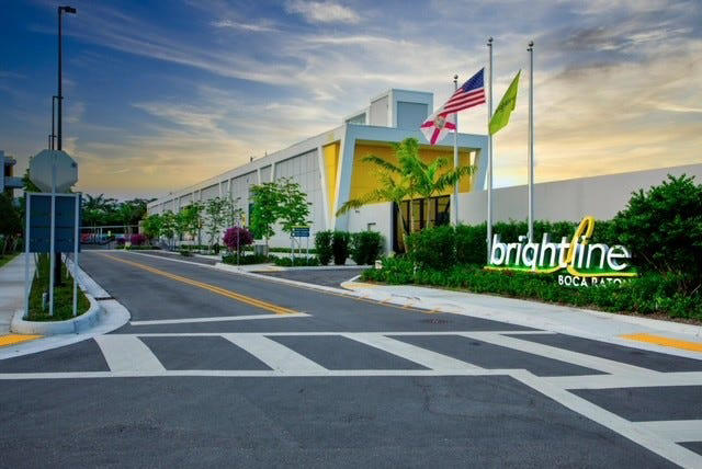 Brevard County Commission Chair Jason Steele says Brightline envisions that its planned Cocoa station will be similar to its station in Boca Raton, depicted here, and a planned station in Stuart.