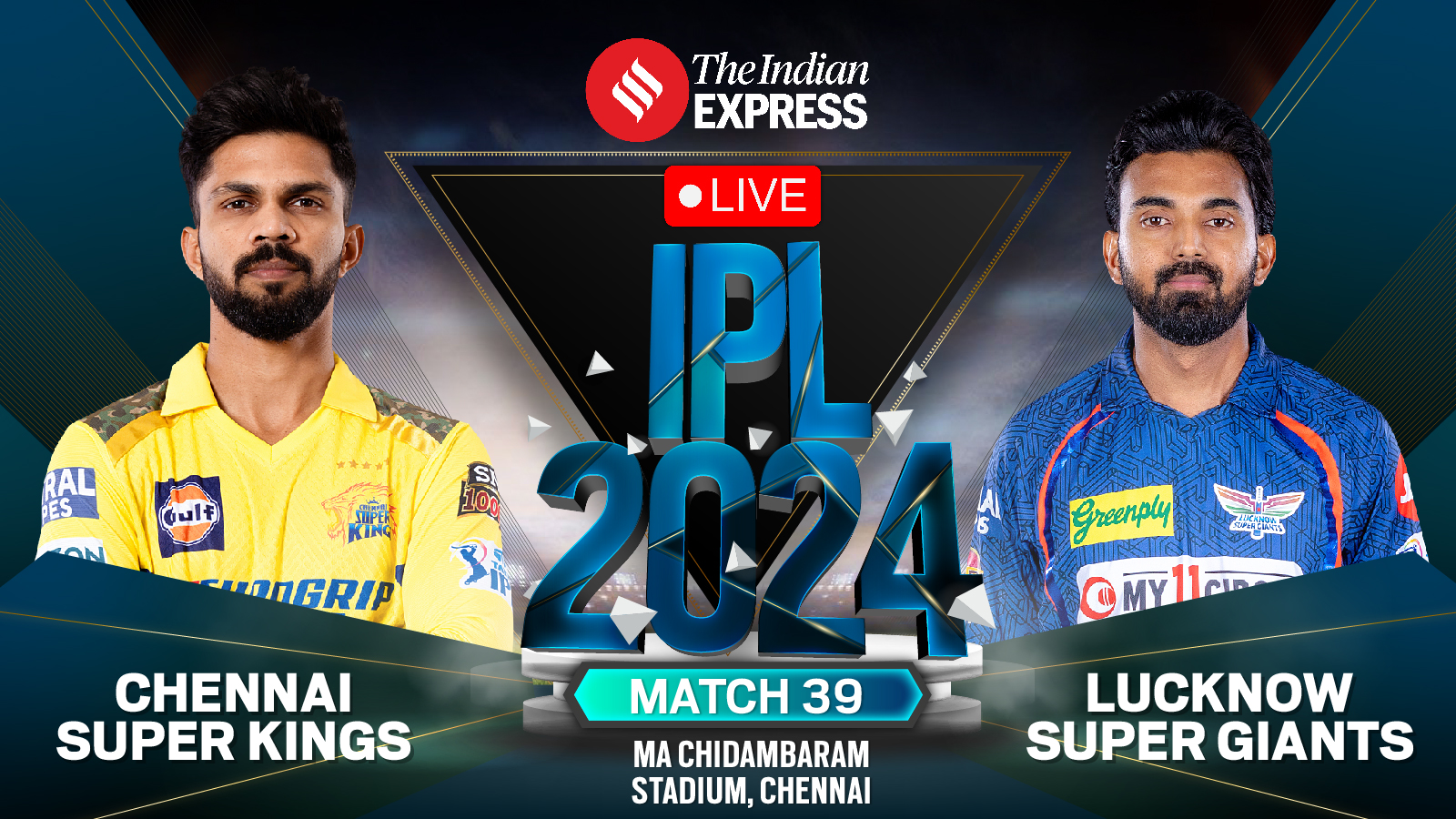 android, csk vs lsg live score, ipl 2024: dhoni, rahul in focus as chennai meet lucknow at chepauk; toss, playing xi updates