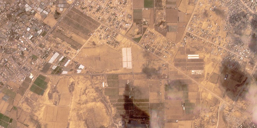 satellitbilder tycks visa tältområden i khan yunis