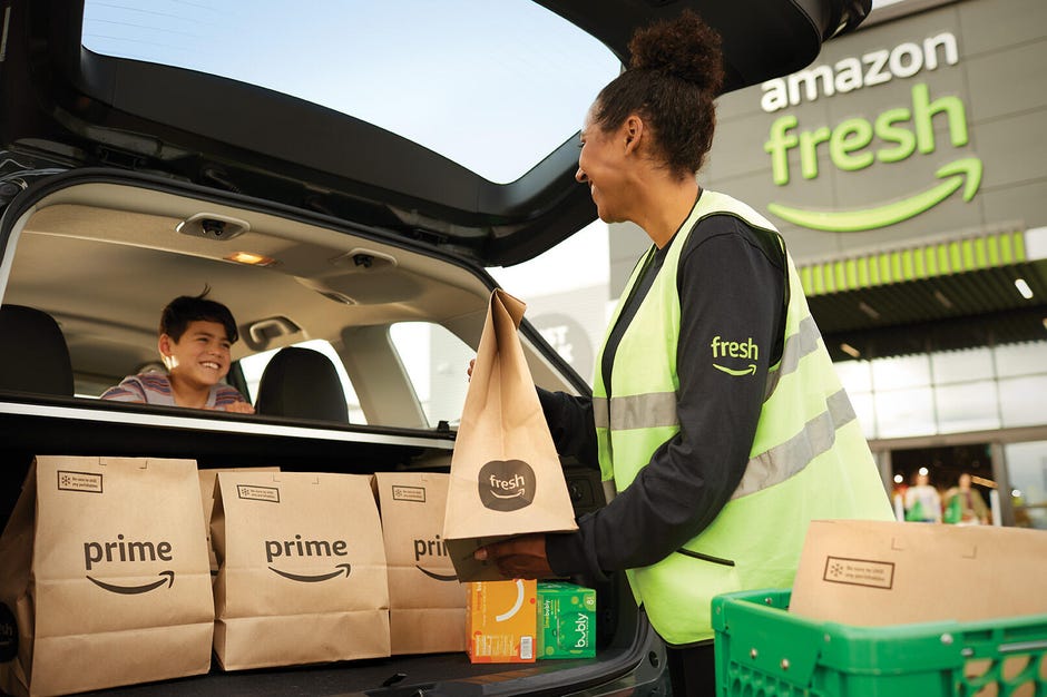 amazon, amazon fresh and whole foods now have unlimited free grocery delivery for $10 a month