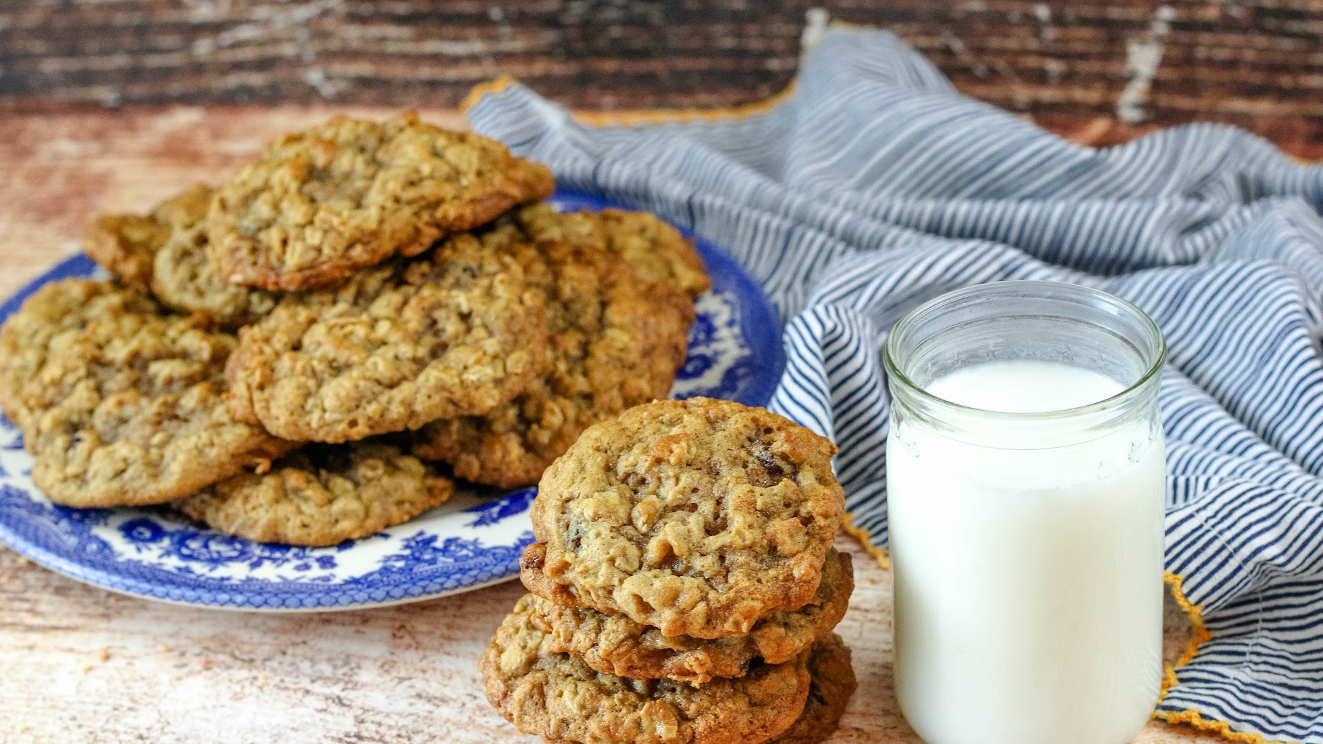 These oatmeal cookies are sweet, chewy, and kissed with just the right ...