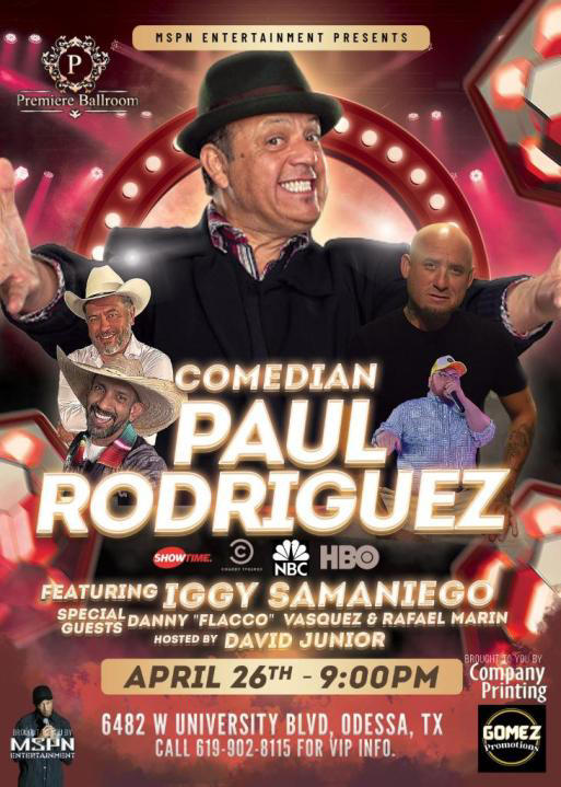 Latino Comedian to Perform Stand-up Show!