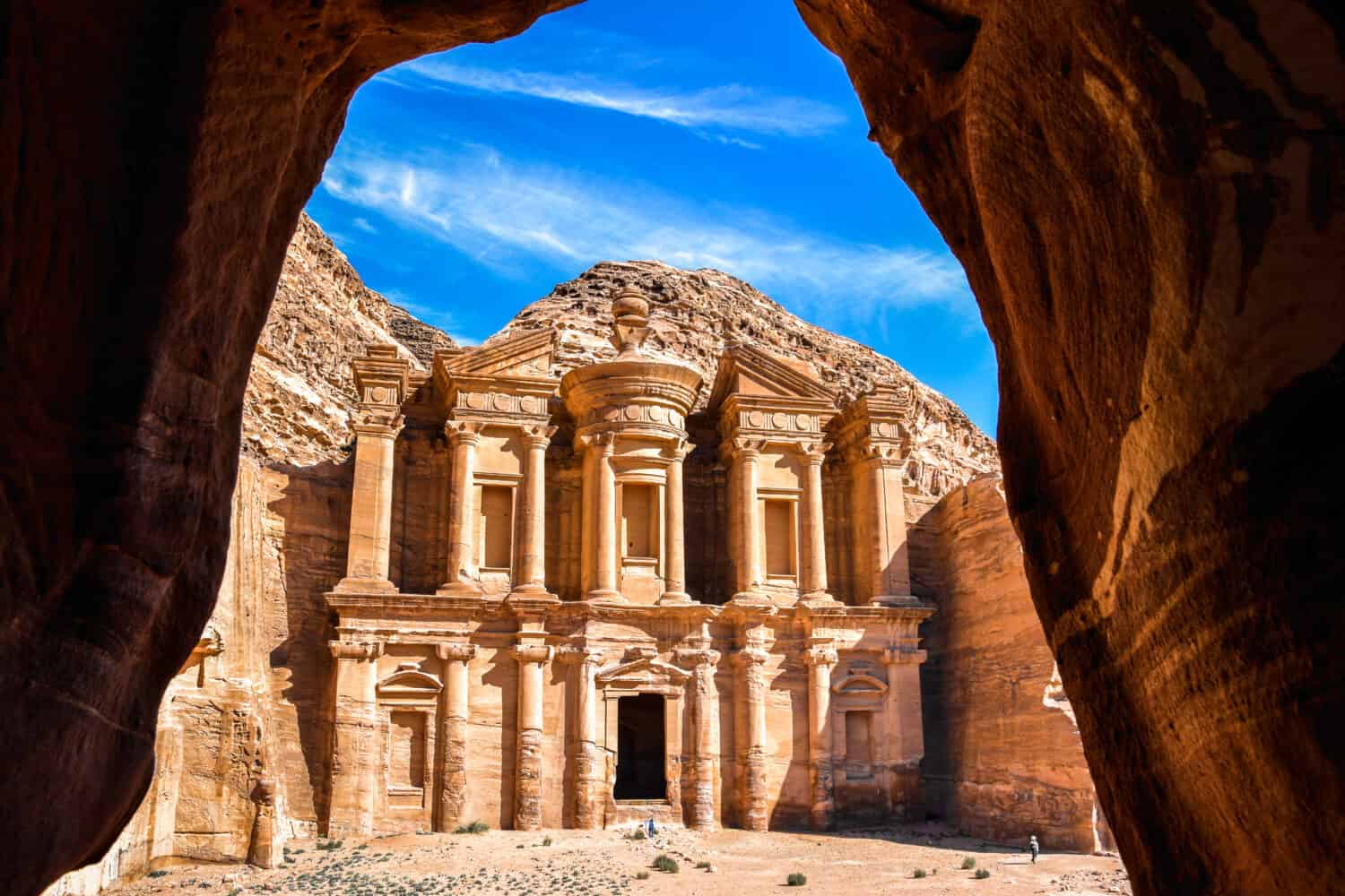 <p>Petra "The Rose City" is an ancient city in southern <a href="https://a-z-animals.com/animals/location/asia/jordan/?utm_campaign=msn&utm_source=msn_slideshow&utm_content=1325965&utm_medium=in_content">Jordan</a>, located 150 miles south of Bethlehem. Most people recognize it for the rose-colored rock cutouts, but this ancient city metropolis was once the center of an Arab kingdom in the 4th century B.C. It's half constructed and half cut out of rock.</p>    <p>Petra is threatened by floods and war damage, but it's still an incredible site visited by just under a million tourists each year.</p><p>Sharks, lions, alligators, and more! Don’t miss today’s latest and most exciting animal news. <strong><a href="https://www.msn.com/en-us/channel/source/AZ%20Animals%20US/sr-vid-7etr9q8xun6k6508c3nufaum0de3dqktiq6h27ddeagnfug30wka">Click here to access the A-Z Animals profile page</a> and be sure to hit the <em>Follow</em> button here or at the top of this article!</strong></p> <p>Have feedback? Add a comment below!</p>