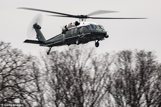 biden can't use $5 billion fleet of helos because they burn south lawn