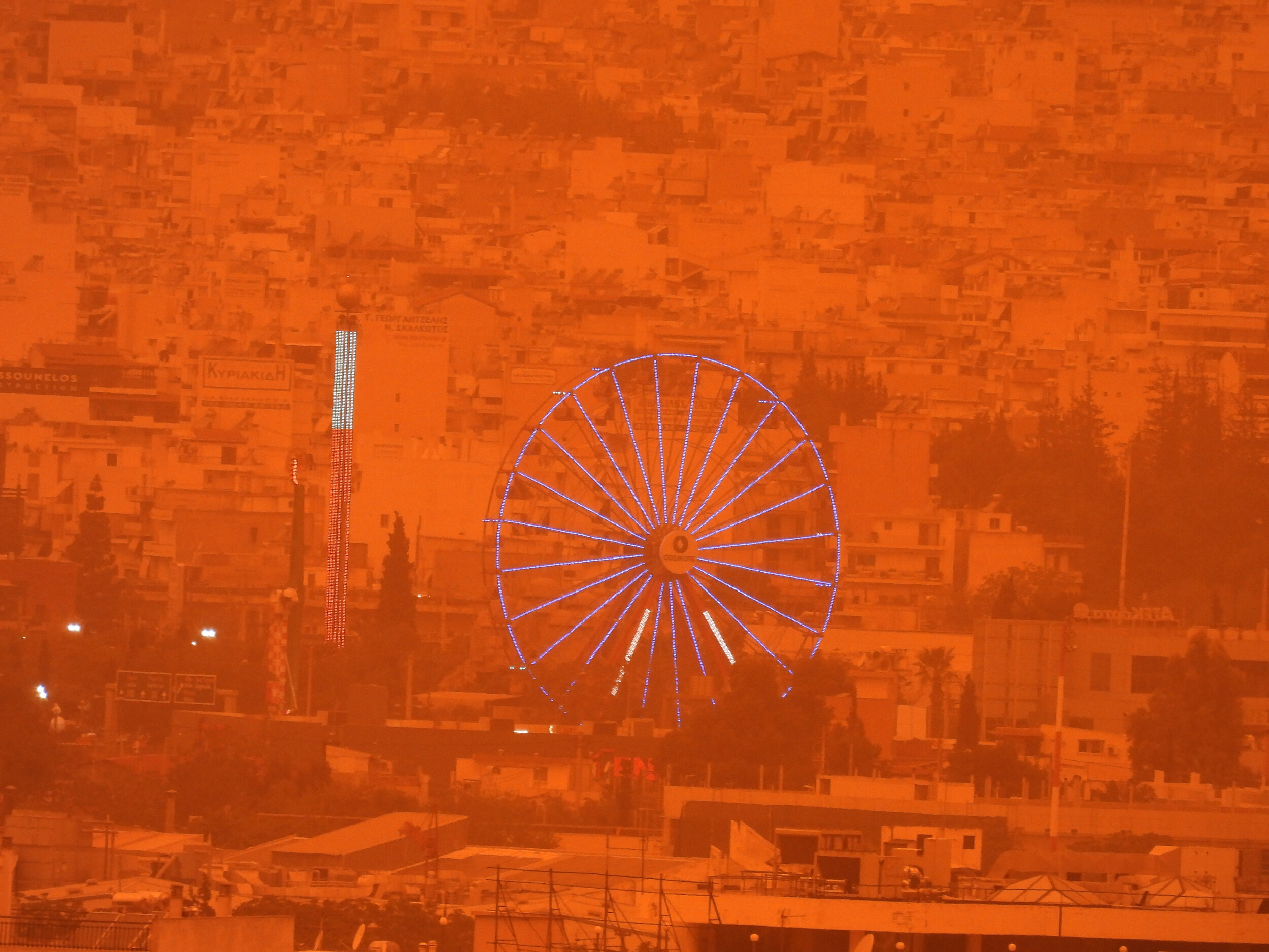 αφρικανική σκόνη: η δορυφορική εικόνα και 10 φωτογραφίες από την «πορτοκαλί» αττική