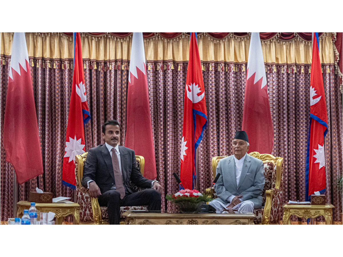 emir of qatar, president of nepal discuss bilateral cooperation