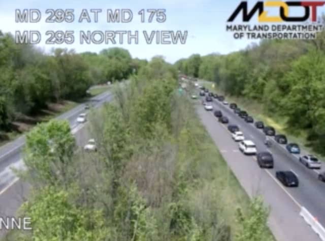 Multi-Vehicle Crash On MD-295 Causing 3.5 Miles Of Backups In Anne ...