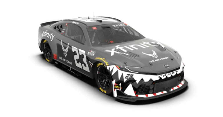 Bubba Wallace honoring military veterans with ‘Flying Tiger’ paint ...