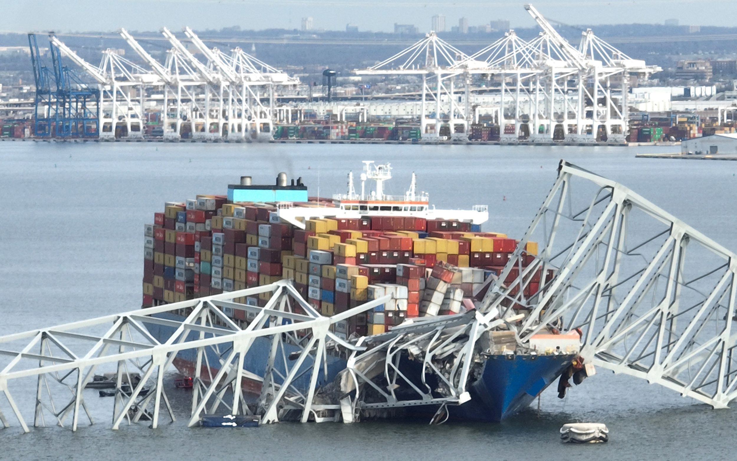 baltimore bridge collapse ship owner invokes pre-civil war law used when the titanic sank