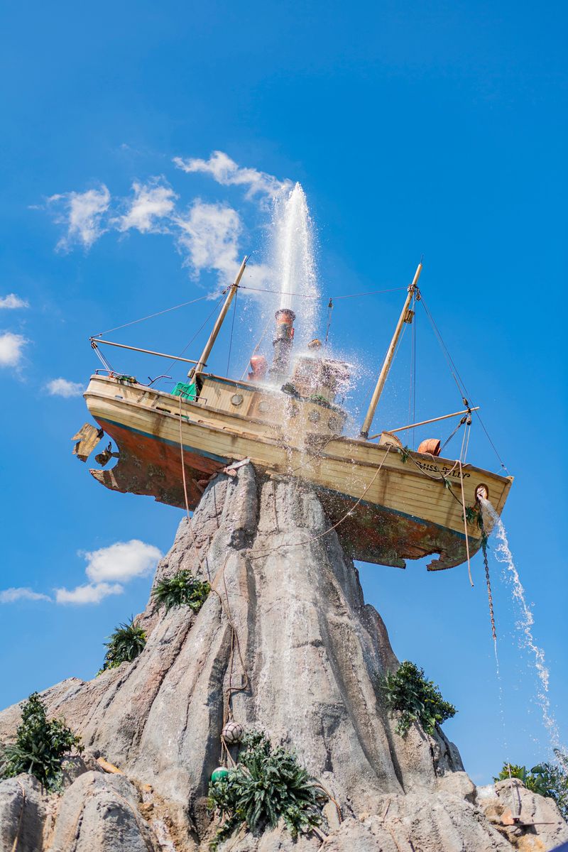 <p>No one does a theme quite like Disney, and <a href="https://disneyworld.disney.go.com/destinations/typhoon-lagoon/">Disney’s Typhoon Lagoon Water Park</a> is no exception. Telling the story of a legendary storm that struck a tropical island, the focal point of the park is a shrimp boat stuck on top of Mt. Mayday. The surrounding 56 acres are filled with waterslides, a surf pool and the kid-friendly Ketchakiddee Creek playground.</p>