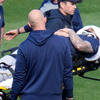 Brewers pitcher Jakob Junis hospitalized after being struck in the neck with a ball during batting practice<br>