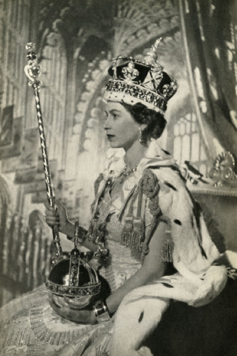 <p>                     Of course, there were hundreds - if not thousands - of beautiful pictures taken on Coronation Day, but perhaps the most iconic was one in particular taken by esteemed royal photographer Cecil Beaton. For the striking image, he had Queen Elizabeth pose in front of a backdrop depicting Henry VII's Chapel in Westminster Abbey.                   </p>