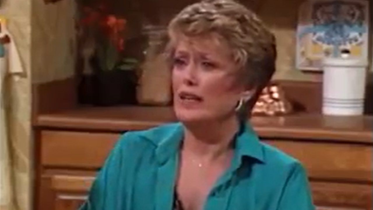 <p>                     Many jokes on the show played up Rose's role as the "dumb blonde" of the bunch, and this wisecrack from the Season 6 episode "The Bloom Is Off the Rose" is no exception. After Rose comes in from the rain crying after seeing a sad movie, Blanche jests that her friend is <em>actually</em> weepy because of a ruined dye job.                   </p>