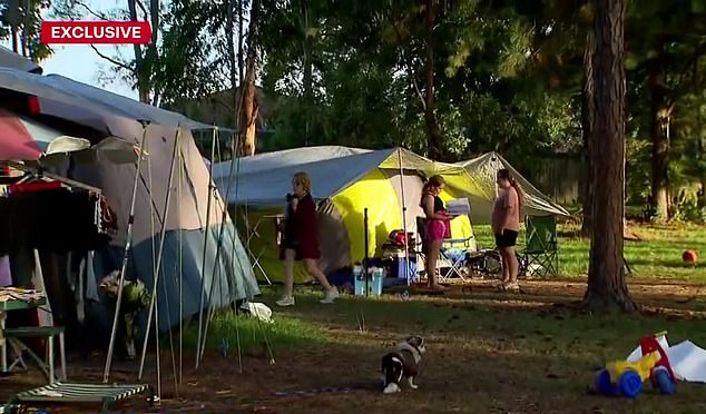 young family-of-eight forced to live in a tent amid rental crisis