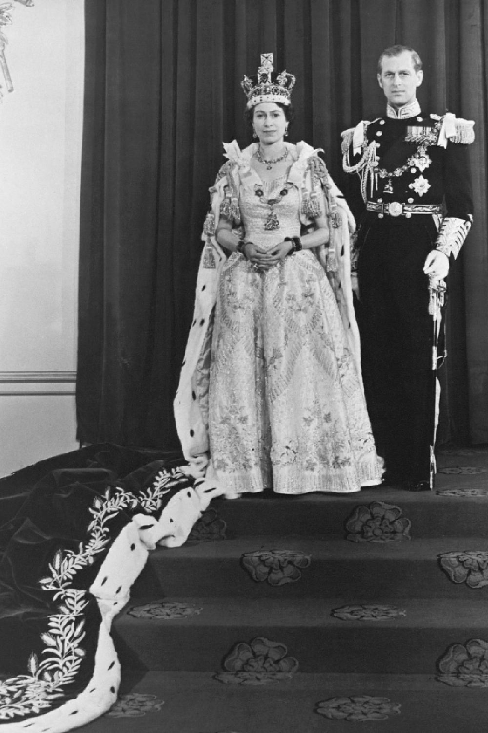<p>                     It was by all means a smart occasion for all involved and the Duke of Edinburgh wore his official Naval uniform for the journey to and from Westminster Abbey to support his wife during her Coronation. While in the Abbey, Philip wore a coronet and an opulent robe over his uniform.                    </p>