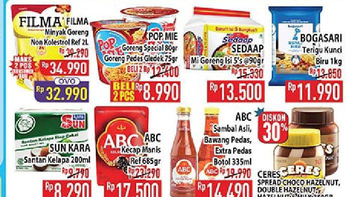 harga minyak goreng di promo kjsm superindo hypermart indomaret 24-25 april 2024: filma 2l rp32.990