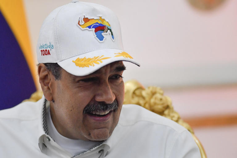 resident Nicolas Maduro Meets With Colombian Counterpart Gustavo Petro